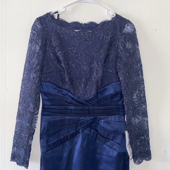 TADASHI SHOJI DEX EMBROIDERED TAFFETA DRESS Sz 6 - Picture 5 of 15